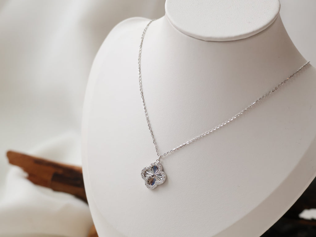 *Luna&Lithoss* Victoria Laser Clover S925 Necklace