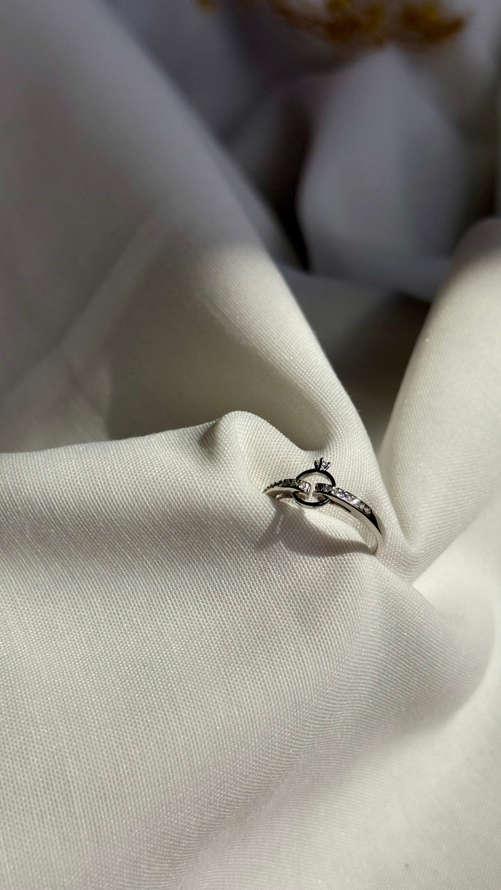 *Luna&Lithoss* Lucille Moissanite Ring AU750