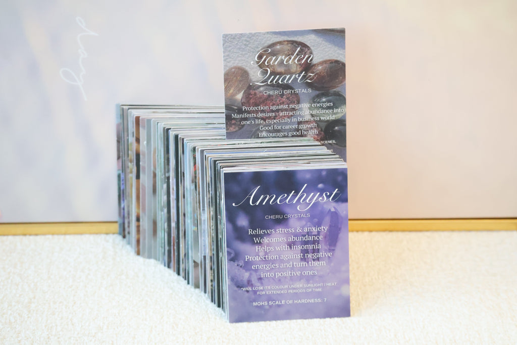 *Luna&Lithoss* Cheru Crystals - 92 Pack Crystal Cards: Identification & Properties