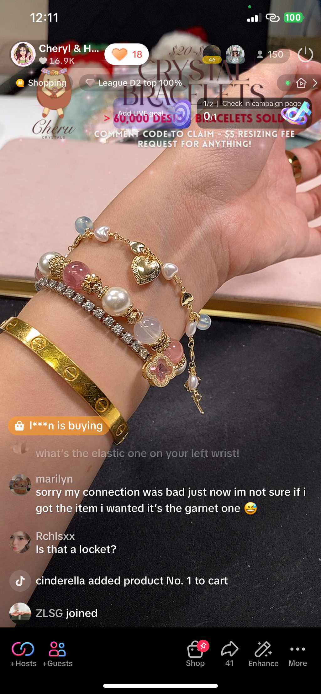 *Luna&Lithoss* Dangly V2 with Ribbon, Heart Locket & Mini Clover Natural Crystal Bracelet (OT Clasp)