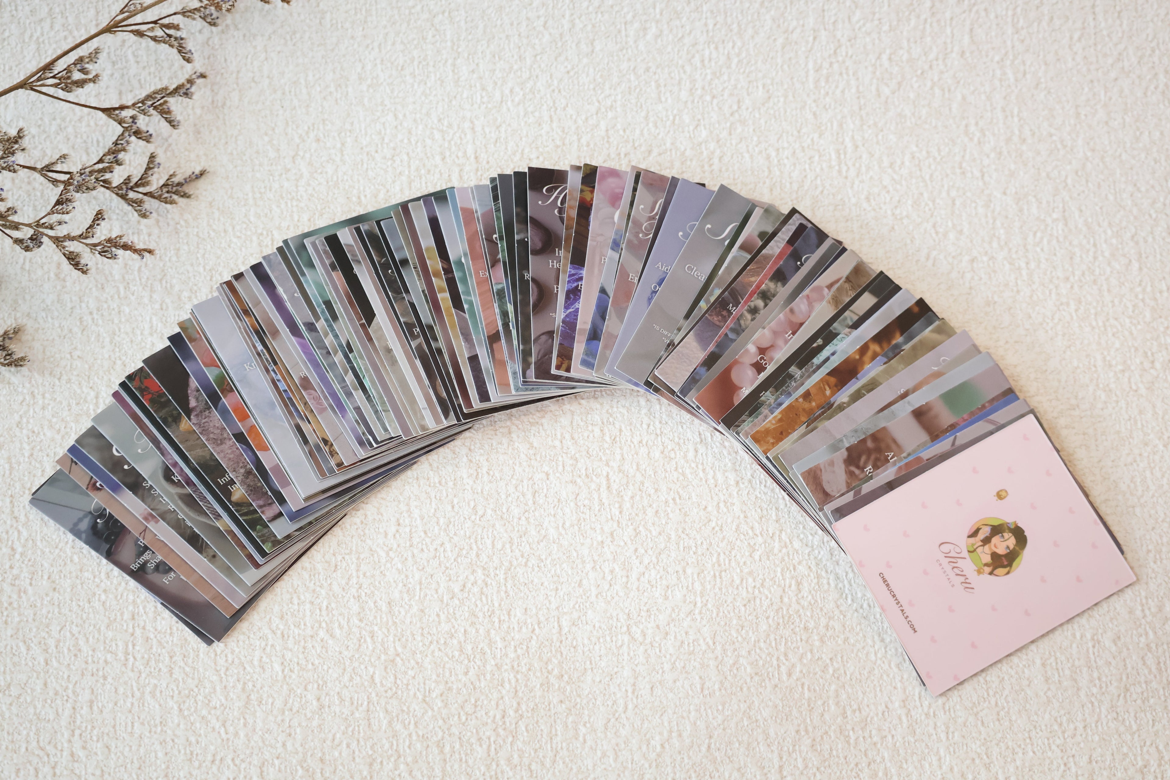 *Luna&Lithoss* Cheru Crystals - 92 Pack Crystal Cards: Identification & Properties