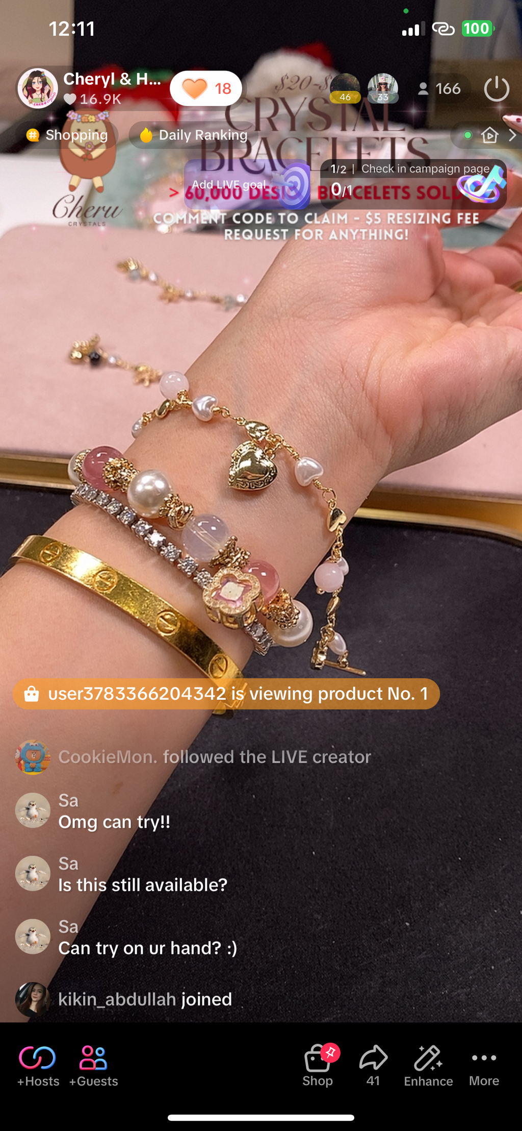 *Luna&Lithoss* Dangly V2 with Ribbon, Heart Locket & Mini Clover Natural Crystal Bracelet (OT Clasp)