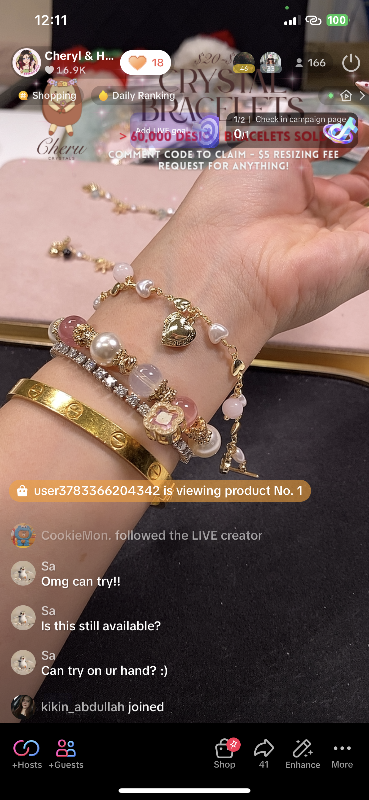 *Luna&Lithoss* Dangly V2 with Ribbon, Heart Locket & Mini Clover Natural Crystal Bracelet (OT Clasp)