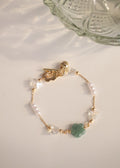 *Luna&Lithoss* Sakura Flower Chain Natural Crystal Bracelet (OT Clasp)