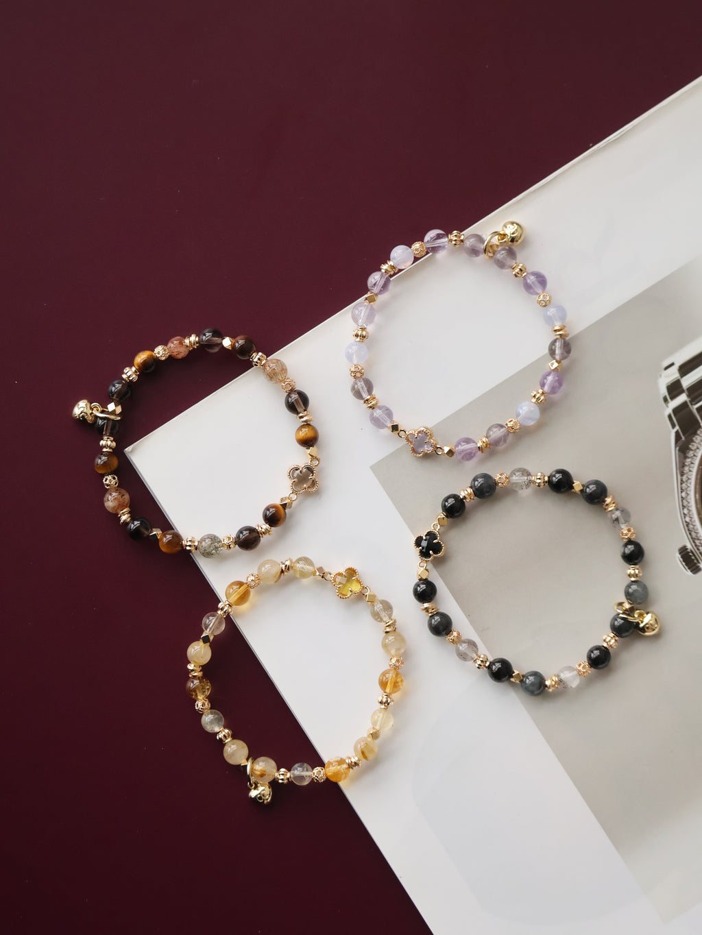 *Luna&Lithoss* - Clover Alchemy Series 6mm Stackers 1.0 (Elastic)