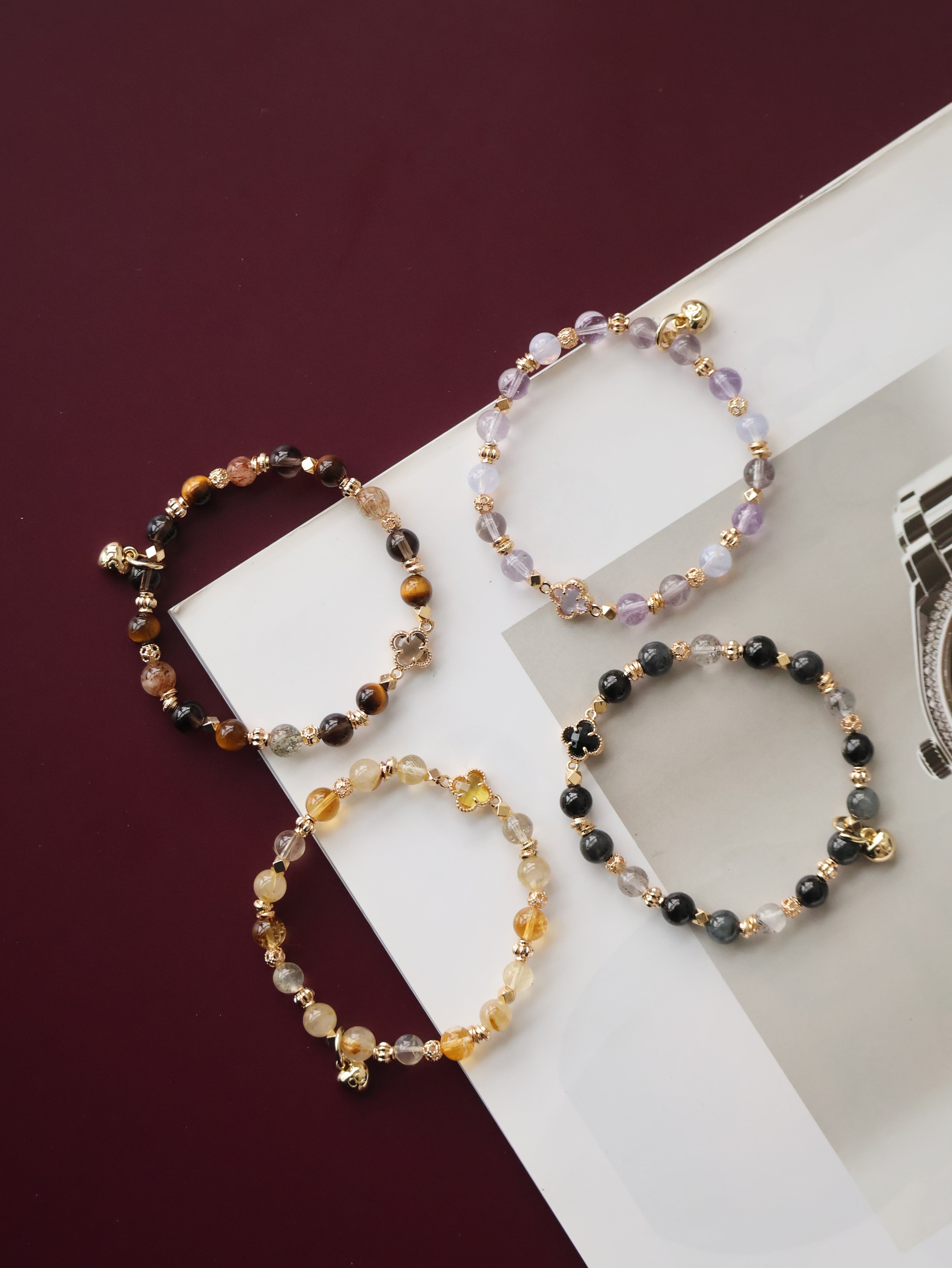 *Luna&Lithoss* - Clover Alchemy Series 6mm Stackers 1.0 (Elastic)