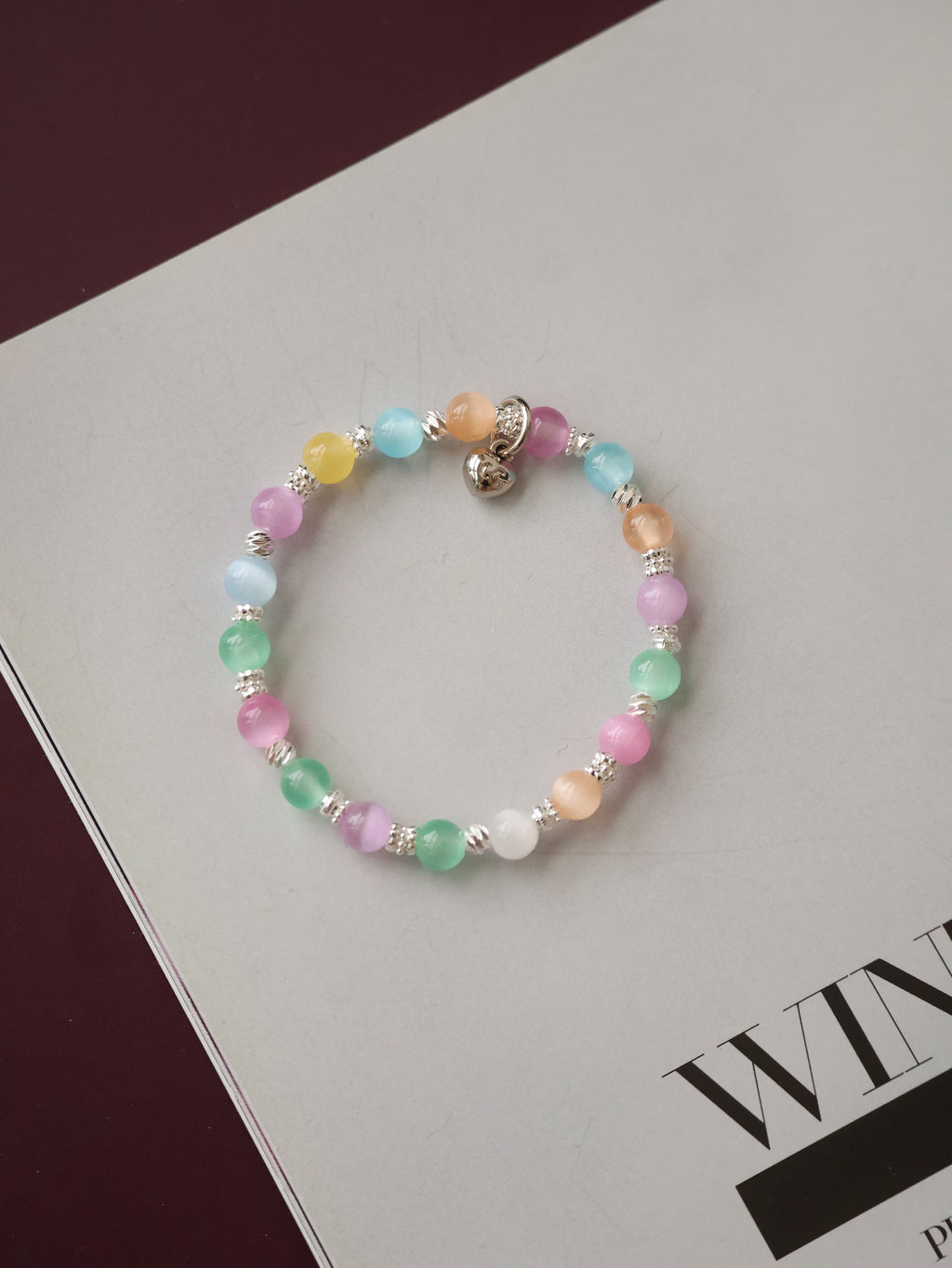 *Luna&Lithoss* 6mm Rainbow Satin Spar (Elastic)