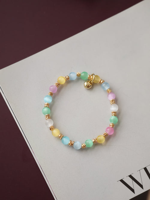 *Luna&Lithoss* 6mm Rainbow Satin Spar (Elastic)