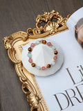 Tiger Eye, Strawberry Quartz, Aquamarine ¡ª Sagittarius Horoscope Series | 8mm (Elastic)