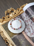 Alashan Agate, Labradorite, Amethyst Crystal Bracelet ¡ª Taurus Horoscope Series | 8mm (Elastic)
