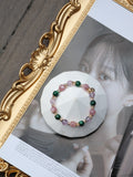 Malachite, Pink Purple Emerald Mica, Amethyst ¡ª Capricorn Horoscope Series | 8mm (Elastic)
