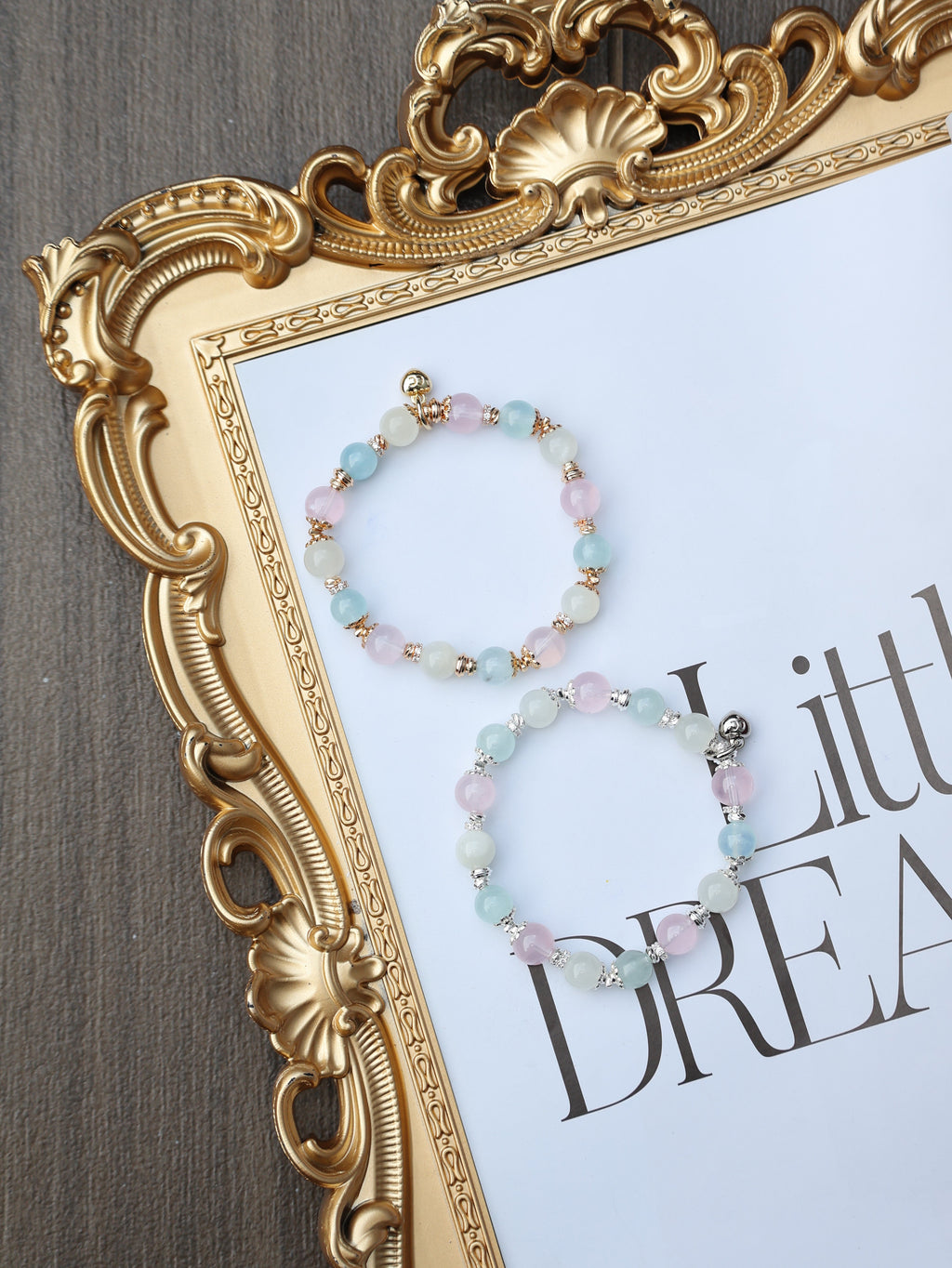 Moonstone, Aquamarine, Rose Quartz ¡ª Aries Horoscope Series | 8mm (Elastic)