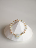 Green Jadeite & Freshwater Pearls ¡ª Ping An Kou Stacker | 6mm (Elastic)