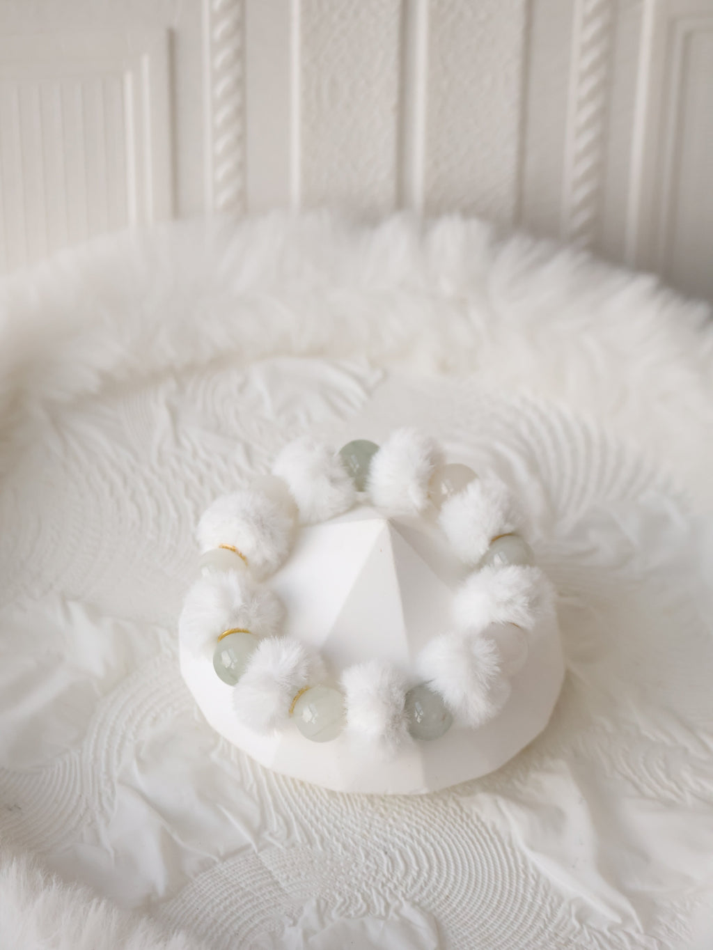 *Luna&Lithoss* Snowveil - 12mm Nephrite Jadeite