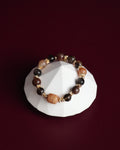 Garden Quartz, Smoky Quartz, Sliver Sheen Obsidian, Black Gold Super 7 Crystal Bracelet ¡ª Reddish Rich Slushie Inspired Dupe | 10mm (Elastic)