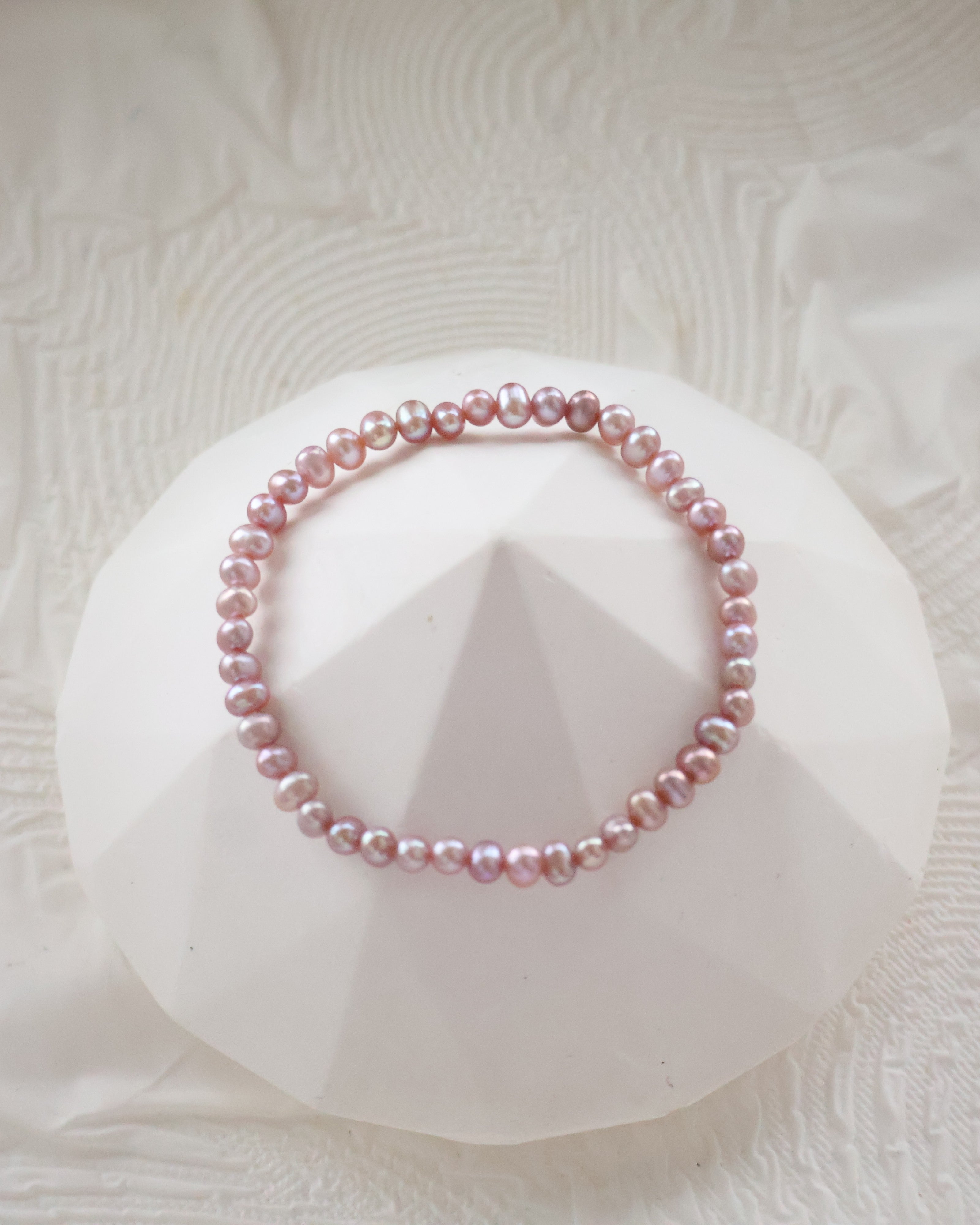 Freshwater Pearls ¡ª 3mm Full Bracelet | (Elastic)
