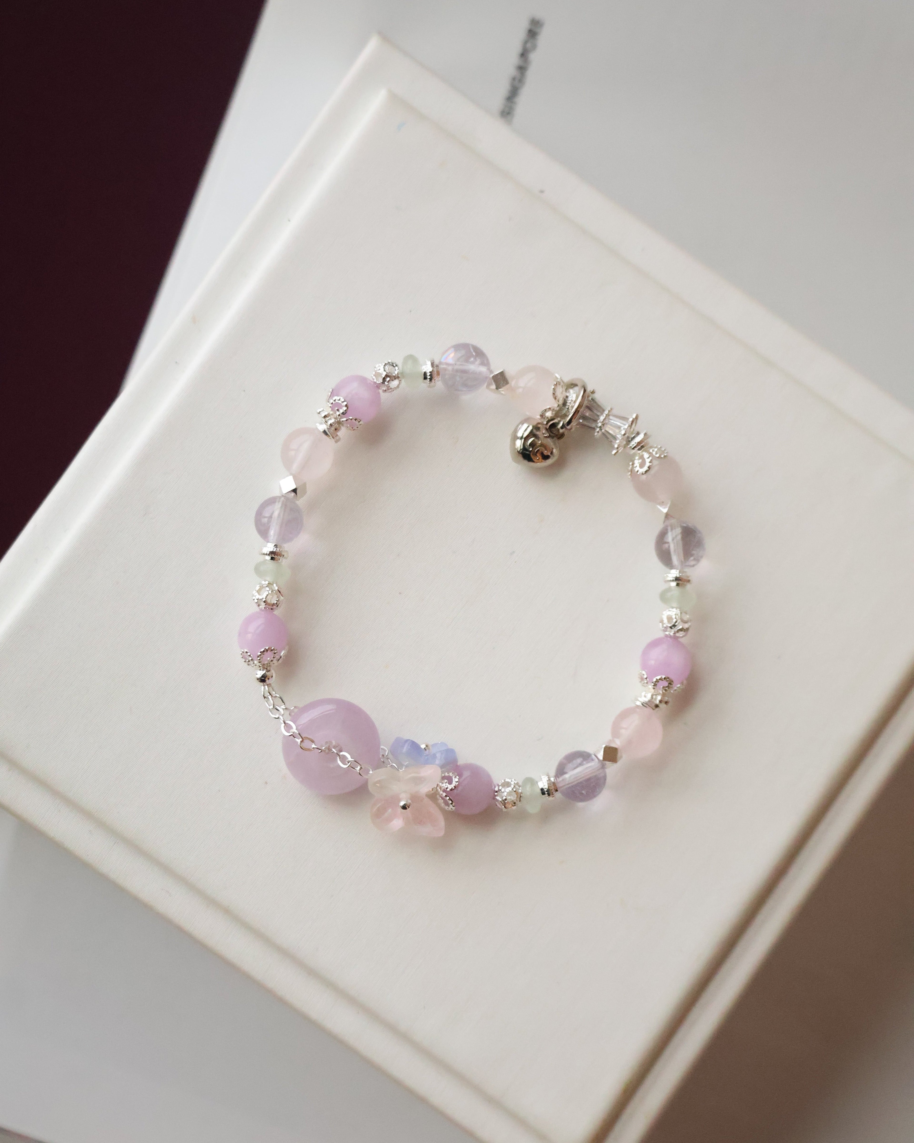 Kunzite, Amethyst, Green Aventurine & Rose Quartz ¡ª Everfae Ping An Kou Series | 8mm (Elastic)