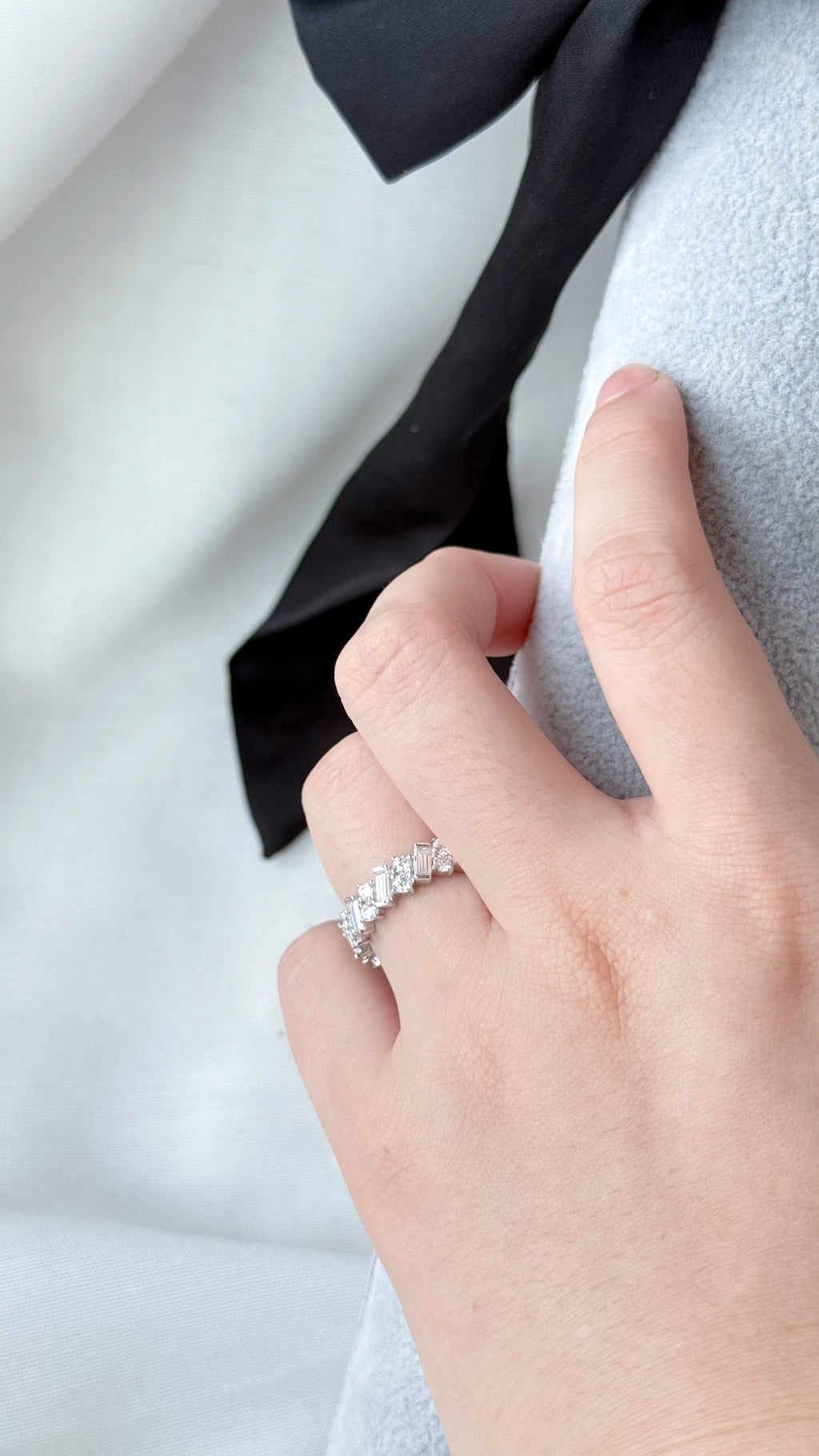 *Luna&Lithoss* Rochelle Moissanite Ring AU750