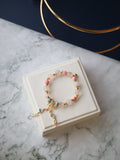 Queen Conch, Lilac Chalcedony & Rose Quartz Crystal Bracelet ¡ª Elaria | 10mm (Elastic)