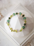 Green Strawberry Quartz, Peridot & Diopside ¡ª Midorin | 8mm (Elastic)