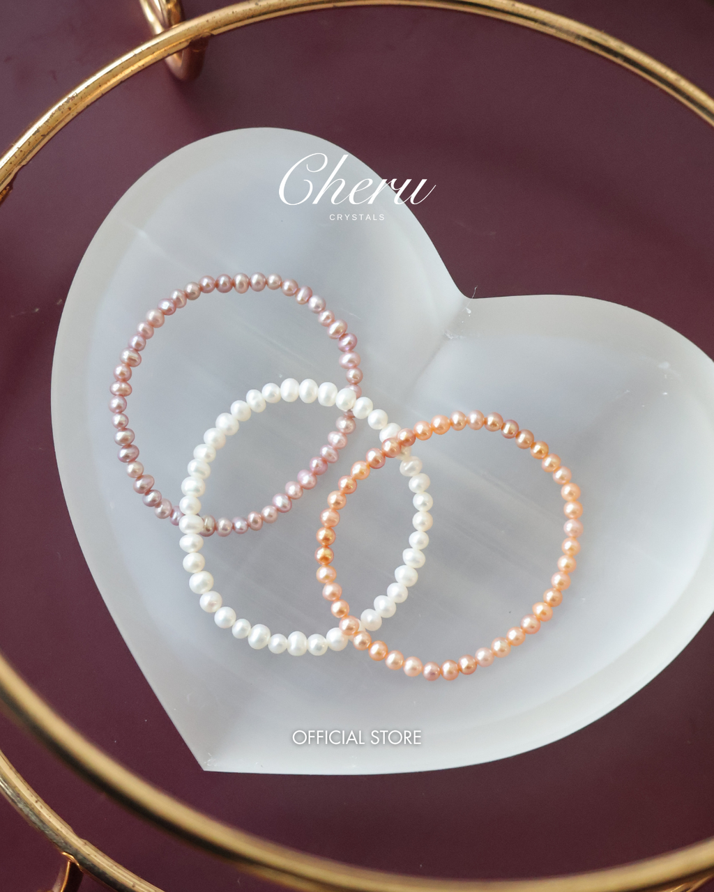 Freshwater Pearls ¡ª 3mm Full Bracelet | (Elastic)