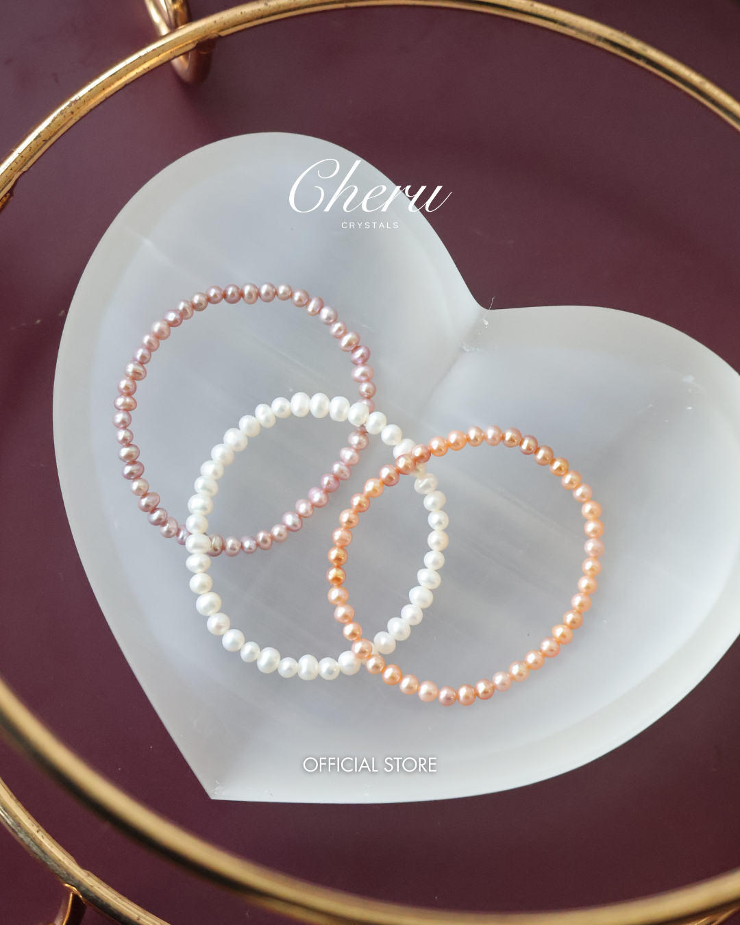 Freshwater Pearls ¡ª 3mm Full Bracelet | (Elastic)
