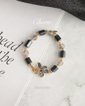 Black Strawberry Quartz & Wuji Jadeite ¡ª Bali Inspired | 8mm (Elastic)
