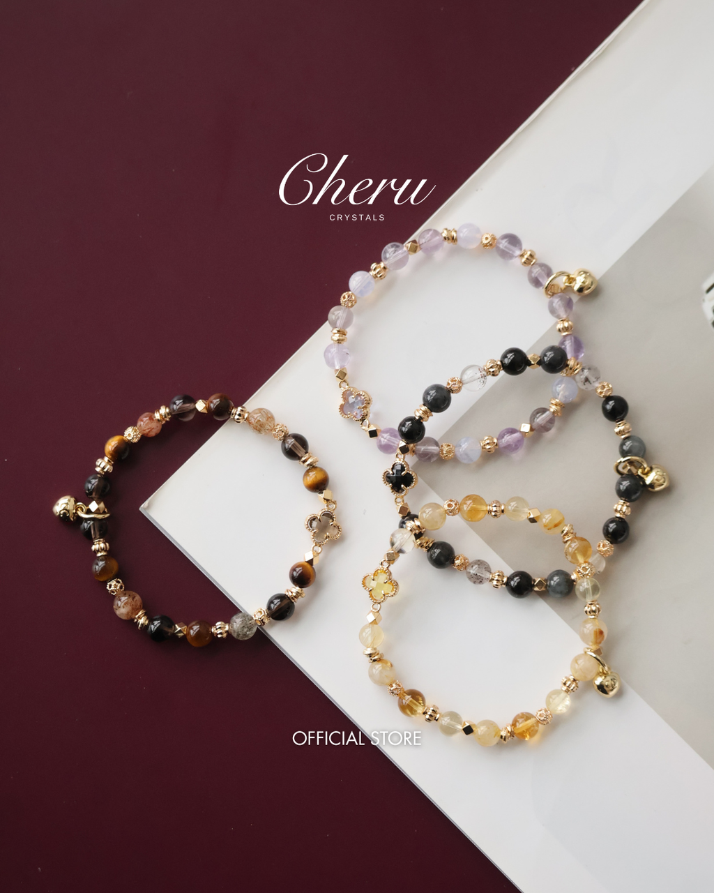 *Luna&Lithoss* - Clover Alchemy Series 6mm Stackers 1.0 (Elastic)